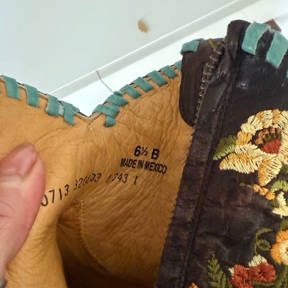 ** Vintage **Old Gringo Jasmine Lace Embroidered Floral Cowboy Boots - Picture 6 of 7